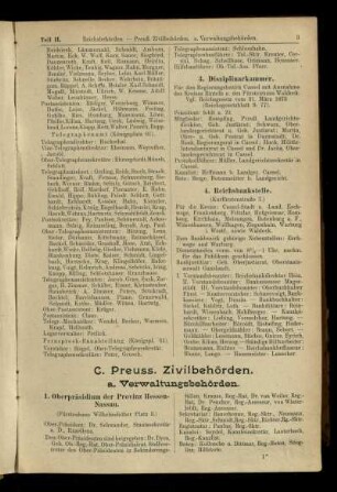 Preuss. Zivilbehörden