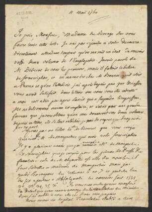 Brief an Francesco Algarotti : 04.05.1760