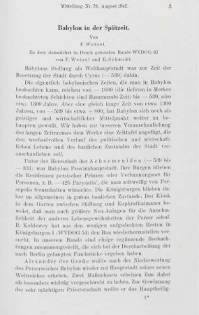 Babylon in der Spätzeit