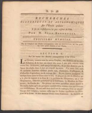Troisieme Mémoire