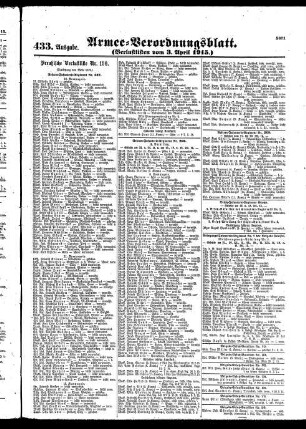 433.Ausgabe. Samstag, 3. April 1915