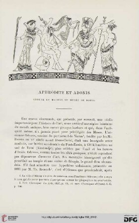 3. Pér. 20.1898: Aphrodite et Adonis : groupe en marbre du Musée de Sofia