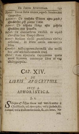 Caput XIV. De Libris Apocryphis