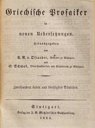 Flavius Philostratus, des Aeltern und des Jüngern und Kallistratus Werke, 6. Briefe des Apollonius von Tyana