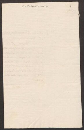 Erich Petzet (1870-1928) Nachlass: Brief von E.T.A. Hoffmann an Friedrich de La Motte-Fouqué - BSB E. Petzetiana V. Hoffmann, Ernst Theodor Amadeus.1