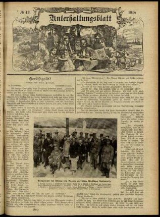 Ausgabe vom Sonntag, den 27. Oktober 1918.