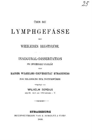 Über die Lymphgefässe der weiblichen Brustdrüse