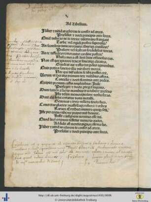 Ad Libellum.