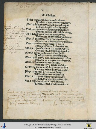 Ad Libellum.