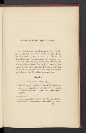 Trouvaille de la Rue Léopold à Bruxelles