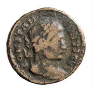 Münze, Follis, Aes 3, 323 - 324 n. Chr.