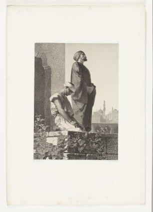 Gebet in Kairo, Tafel 145 aus: "Les artistes contemporains", Band 8, Paris 1853