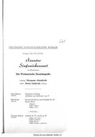 Neuntes Sinfoniekonzert