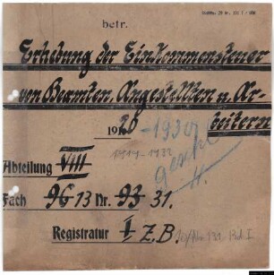 Erhebung der Lohnsteuer von Beamten, Angestellten und Arbeitern