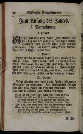 Zum Anfang des Jahres.