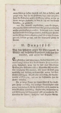 III. Hauptstück