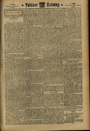 Vierte Ausgabe vom Samstag, den 26. November 1910.