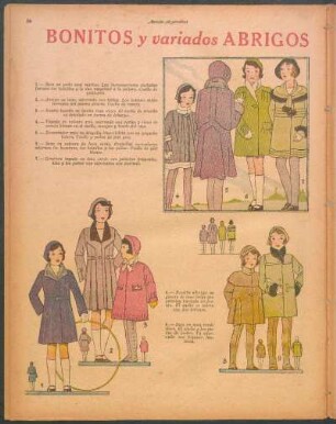 Bonitos y variados abrigos de invierno para niñas [Dibujos]
