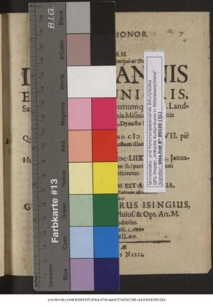 Supremus Honor quem In Memoriam ... Principis ac Domini ... Johannis Ernesti Iunioris, Saxoniae, Iuliaci, Cliviae Montiumq[ue] Ducis ... Quum Vitam cum elapso Anno MDCLVII. piè placideque finiret, & ad Coelestem illam Aulam scanderet, Huius verò Anni currentis MDCLIIX. Die 14. Ianuarii, Gothae, secundum sequiorem sui partem solemni pompâ tumulo inferretur.