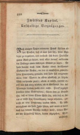 Zwölftes Kapitel. Unschuldige Vergnügungen.