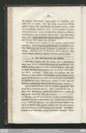 2. Das Aufbewahren des Obstes.