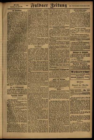 Zweite Ausgabe vom Samstag, den 30. Juli 1921.