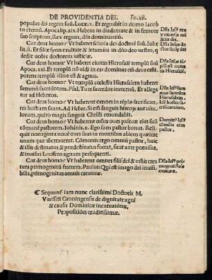 Sequuntur iam nunc ... M. Wesseli Groningensis de dignitate agni & causis Dominicae incarnationis, Propositiones eruditissimae.