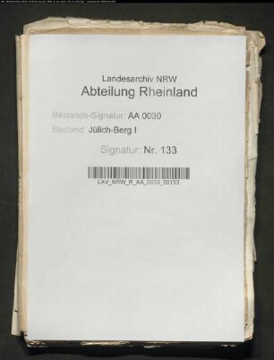 Gedenkzettel (Memorialien) des Kanzlers Wilhelm LÜNINCK