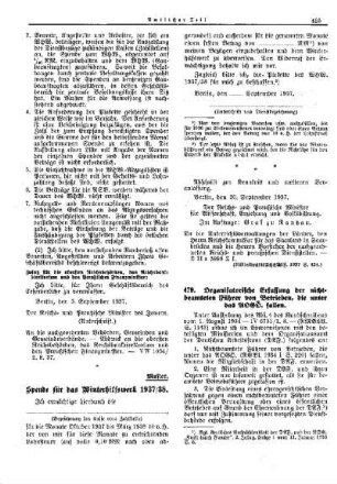 Organisatorische Erfassung der nichtbeamteten Führer von Betrieben, die unter das AOGÖ. fallen : [Allgemeine Verwaltungssachen] ; [Für das Reich] ; [Amtliche Erlasse] ; [Amtlicher Teil]