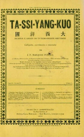 Serie II, Volume III, No. 3