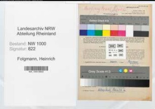 Entnazifizierung Heinrich Folgmann, geb. 16.05.1904 (Beamter)