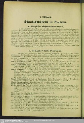 Behördenverzeichnis : Staatsbehörden in Dresden