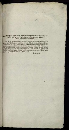 Verordnung, daß das Vieh zwischen denen Früchten auf denen Trieschfeldern und in denen Wiesen vor eingethanenem Ohmet nicht geweydet werden solle : Zweybrücken den 19. Novemb. 1767.