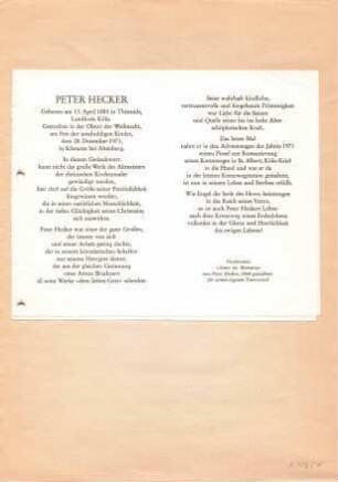 Hecker, Peter