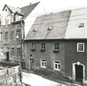 Colditz, Tiergartenstraße 8. Wohnhaus (E. 18. Jh.). Straßenansicht