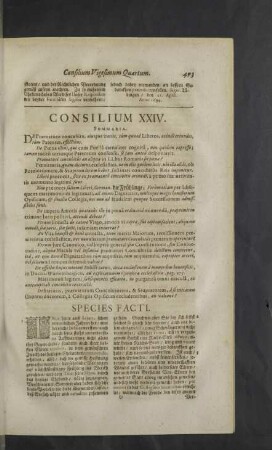 Consilium XXIV. - XXVI.