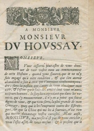 A Monsieur Monsieur Du Houssay