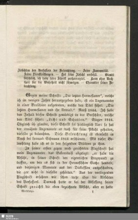 Absichten des Verfassers der Beleuchtung ...