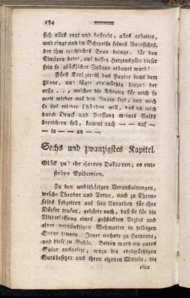 Sechs und zwanzigstes Kapitel - Dreißigstes Kapitel