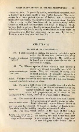 Chapter VI. Principal of settlement