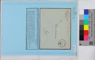 Dienstbrief, Schiffsname/Landeinheit: Kommandant der Seeverteidigung von Drontheim, Feldpost-Nr. 35650; Frankatur, Mi.-Nr.: [Keine]; Poststempel: Feldpost b 24.8.42; Nebenstempel: Dienststelle Feldpost-Nr. 35650 Verwaltung