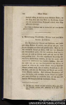 2. Bereitung künstlicher Weine aus verschiedenen Früchten.
