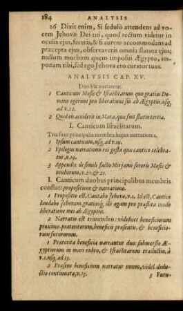 I. Canticum Israëlitarum.