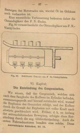 VI. Kapitel. Die Entzündung des Gasgemisches