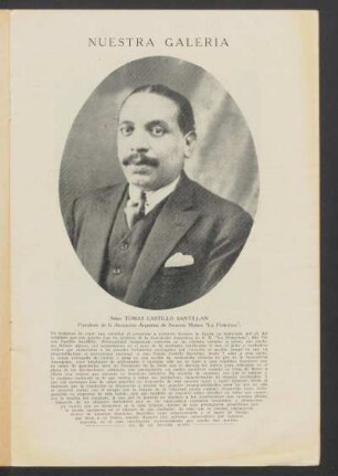 [Fotografía de] Señor Tomás Castillo Santillán