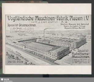 Vogtländische Maschinen-Fabrik, Plauen i. V.