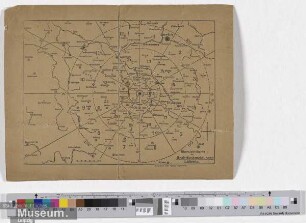 Übersichtskarte für Drahtfunkmeldungen Leipzig