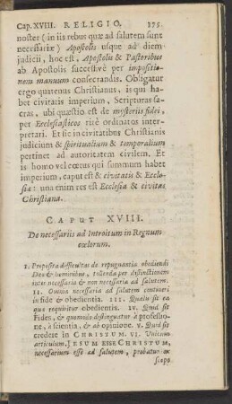 Caput XVIII.