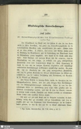 Mykologische Untersuchungen : IV.