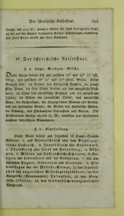 IV. Der östreichische Kaiserstaat